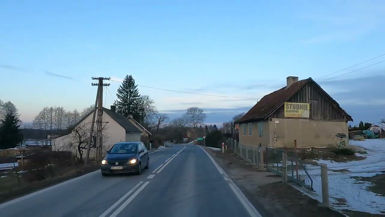 Scenic morning drive Ełk to Orzysz - Poland 🇵🇱