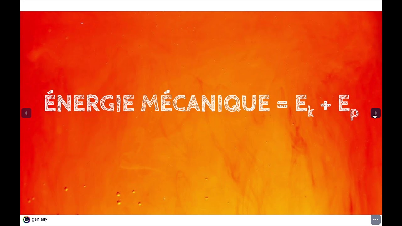 Loi de la conservation de l'énergie