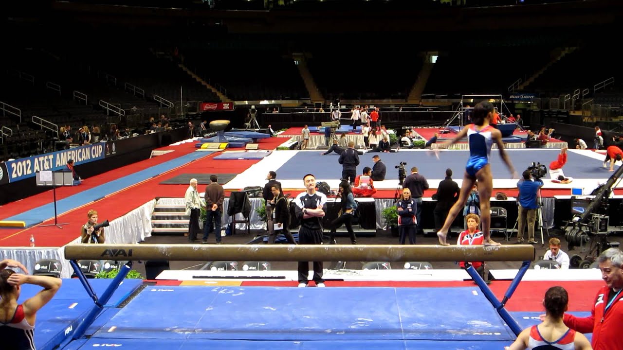 Gabby Douglas  - Balance Beam - 2012 AT&T American Cup Podium Training