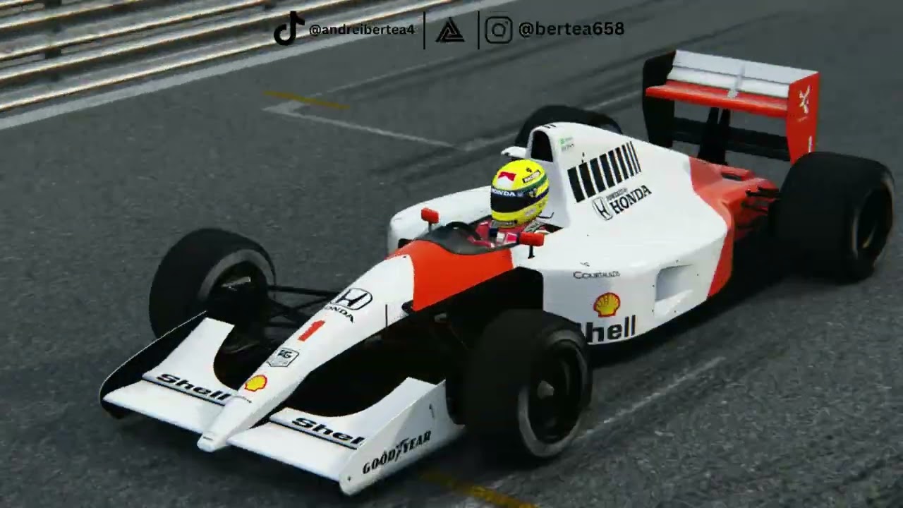 Assetto Corsa| McLaren mp4/6 on the Monaco Circuit.