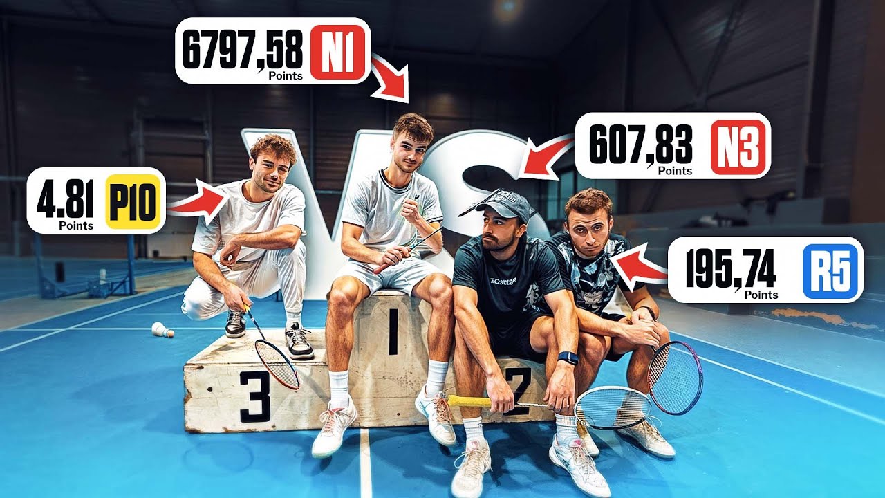 On défie un N1 en Badminton à l'infini jusqu'à temps qu'on gagne !