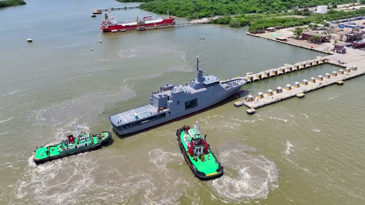 Maniobra de Botadura: Patrullera Oceánica Colombiana ARC 