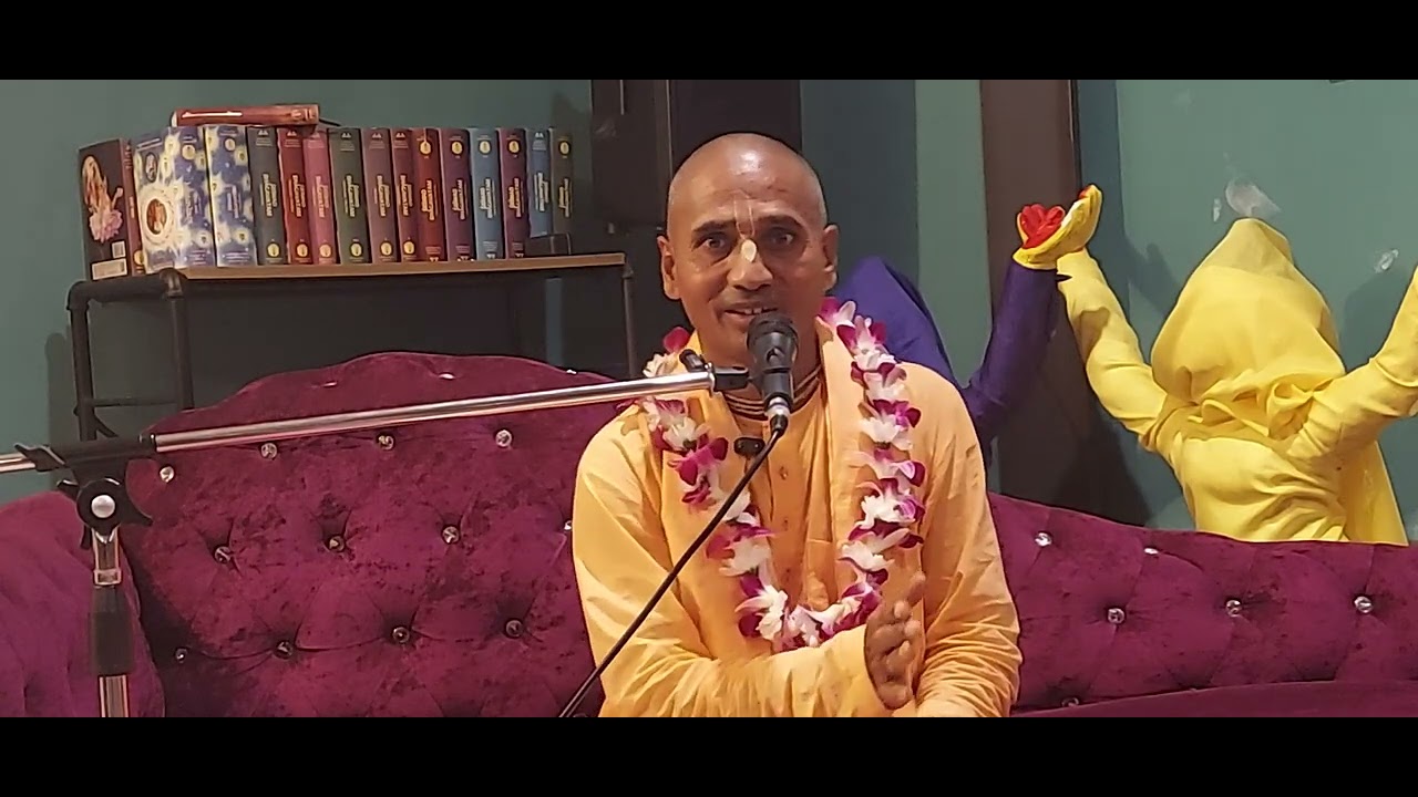 Saturday night program Iskcon Krabi. class by  HG  Acharya prabhu from India pandalpur. ( PART 1 )