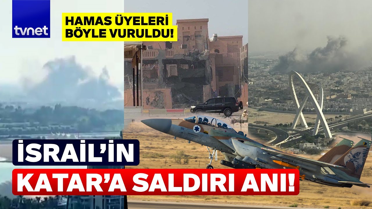 İsrail Doha'da bu binayı vurdu! Katar'a saldırı anbean kaydedildi