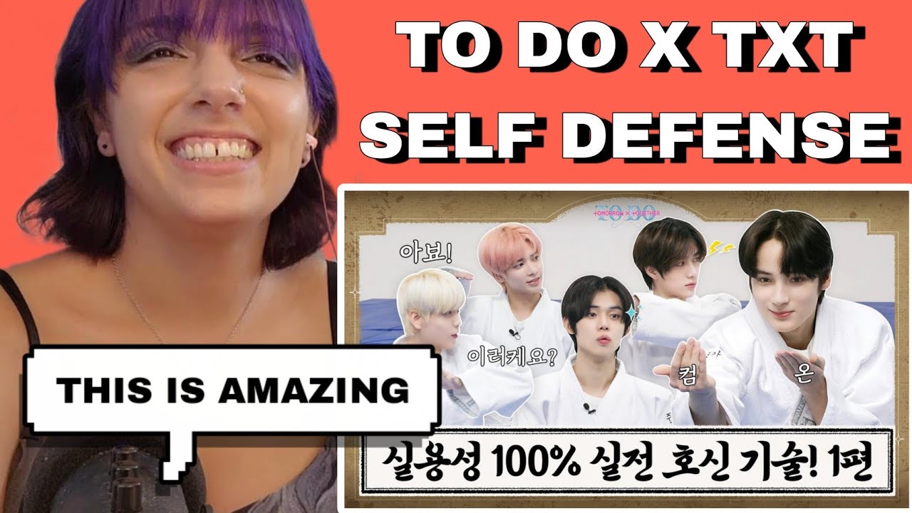 TO DO X TOMORROW X TOGETHER EP.104 & EP.105 PRACTICE SELF DEFENSE TECHNIQUES | TXT REACTION