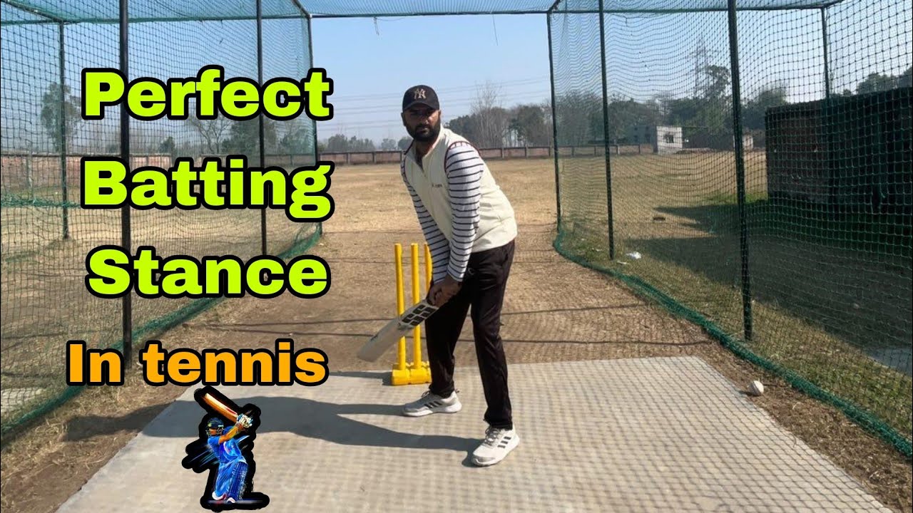 Perfect Batting Stance And Bat Grip For Tennis Cricket |