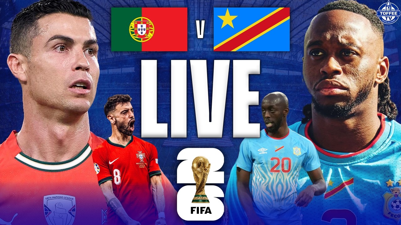 PORTUGAL V DR CONGO LIVE | FIFA WORLD CUP 2026 WATCH ALONG!