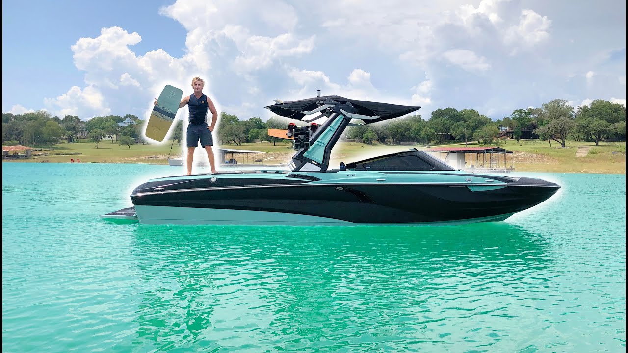 I TRIED WAKESKATING! - BOAT