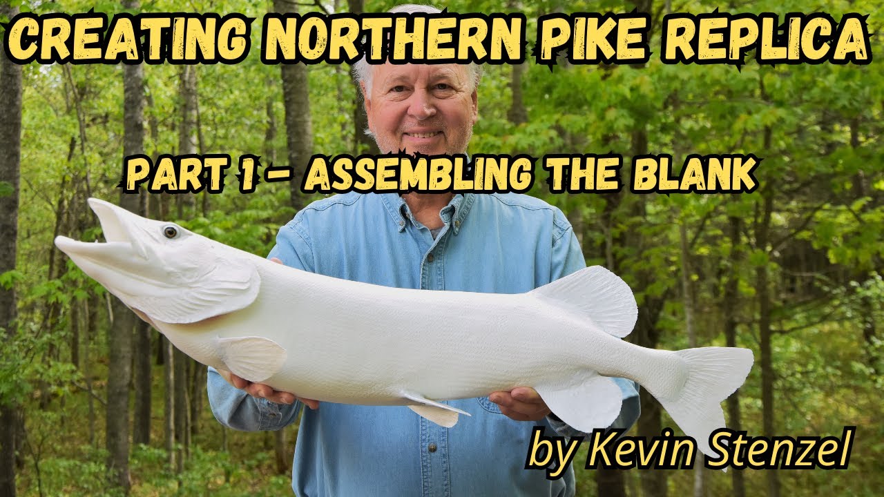 Creating a Northern Pike Replica Part 1 How to Assemble a Lake Country blank Reproduction Taxidermy