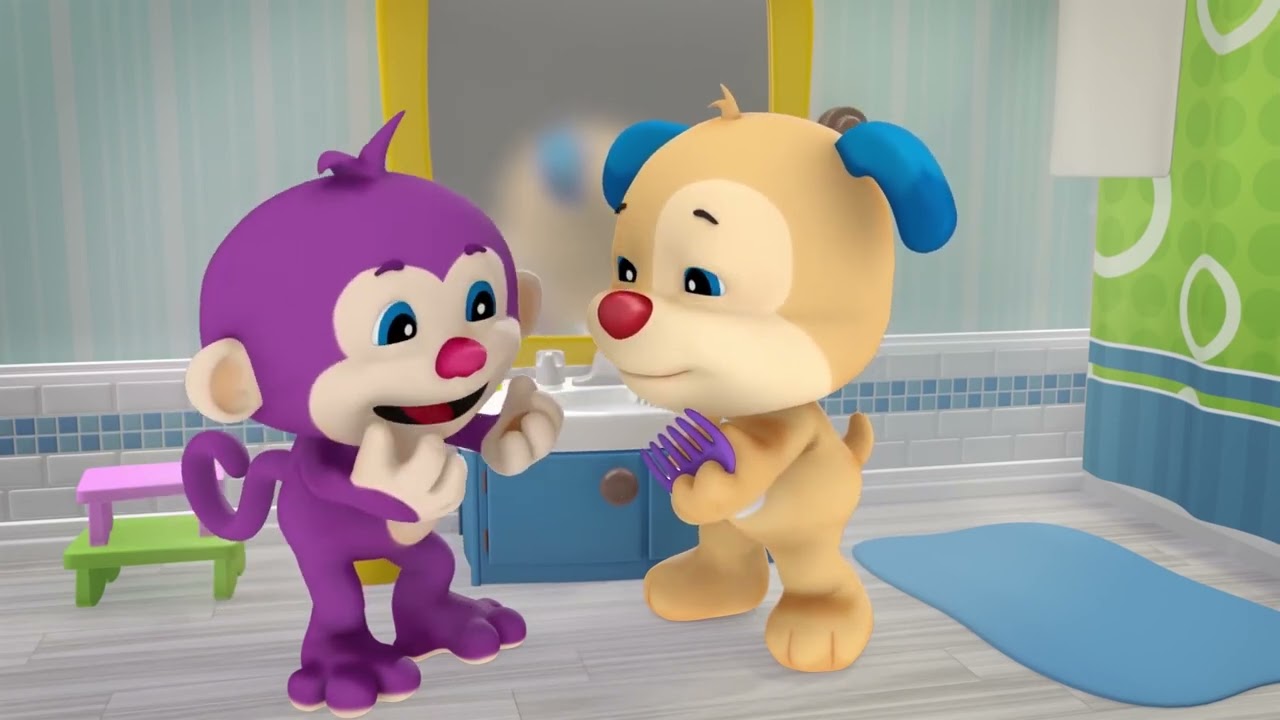 ¡Cachorro y mono divirtiéndose! 🎵 | Canciones de aprendizaje para niños pequeños
