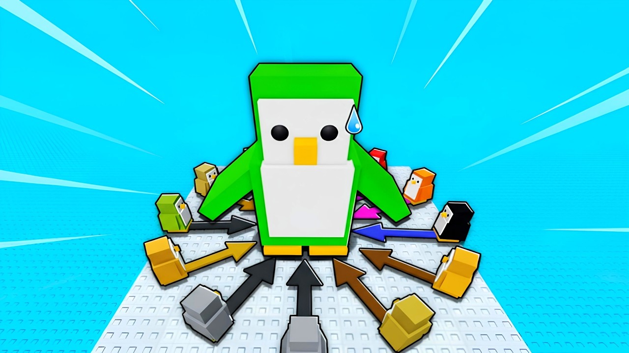 AO VIVO: VIRANDO PENGUIM GIGANTE PARA VENCER NO ROBLOX... (Robin Hood Gamer)