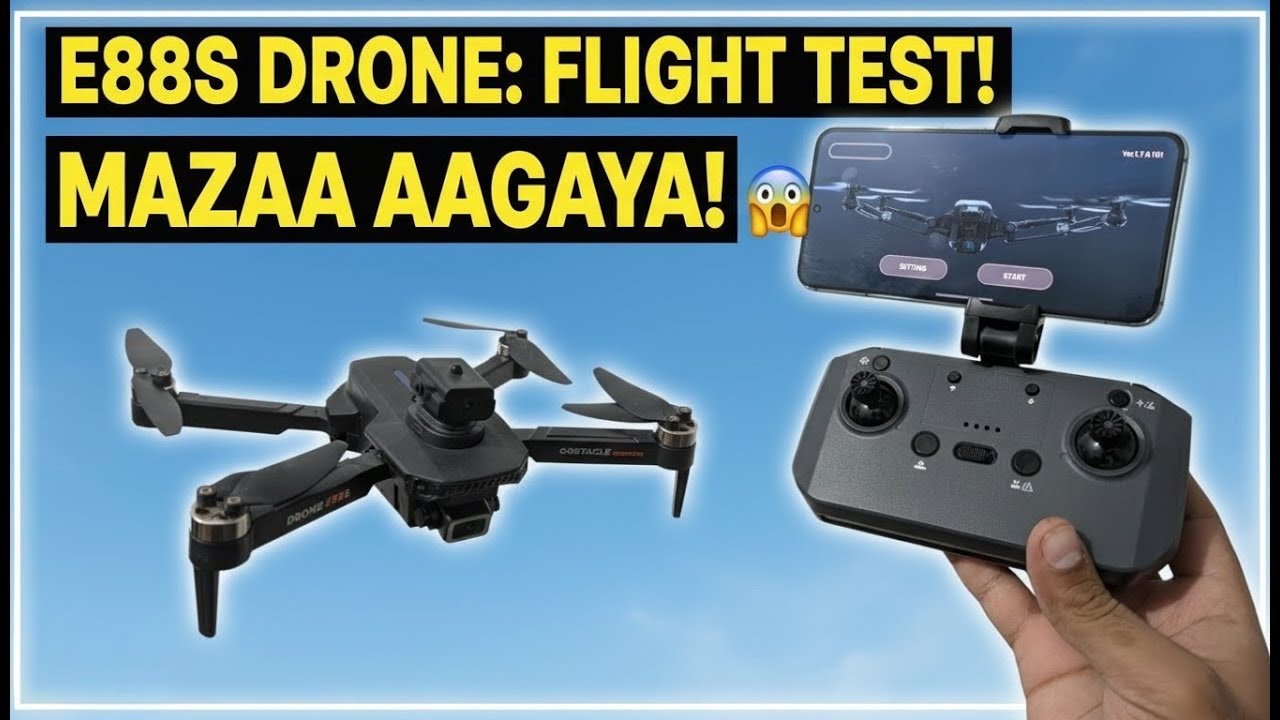 🚁 E88S Drone 😱 | Ultra HD Camera Drone Under ₹XX00 💥 | Foldable Beast in the Sky! || #drone #gadgets