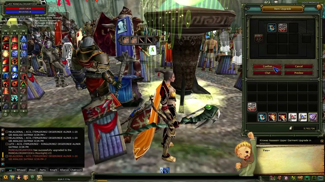 Knight Online Destan Moonlight Upgrade