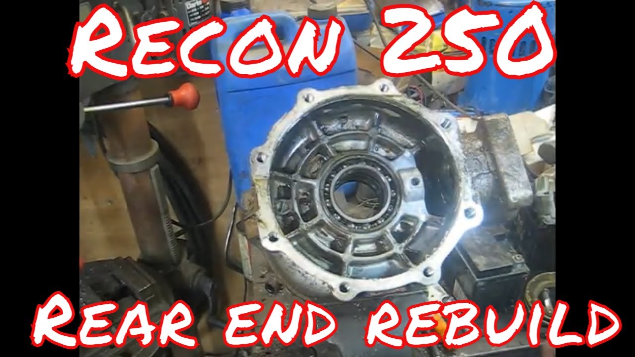 Honda Recon 250 Swingarm, Axle,  Rear Diff bearing and seal replacement
