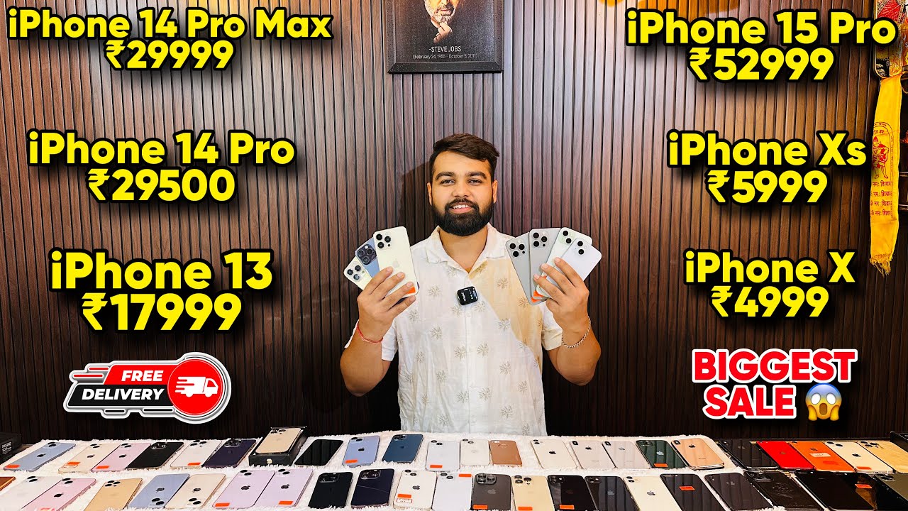 Biggest iPhone Sale Ever 🔥 I Cheapest iPhone Market | Second Hand Mobile | iPhone15 Pro iPhone 16