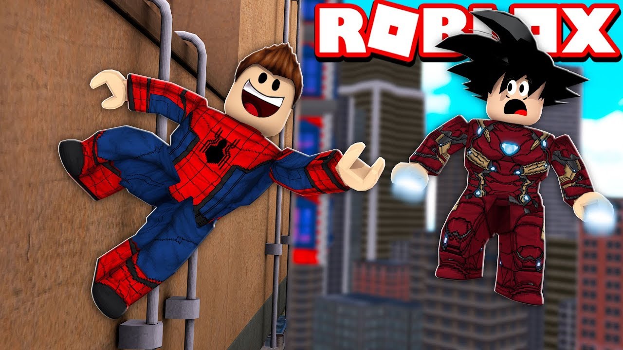 ME TRANSFORMEI NO HOMEM ARANHA NO ROBLOX! (Spider-Man Simulator)
