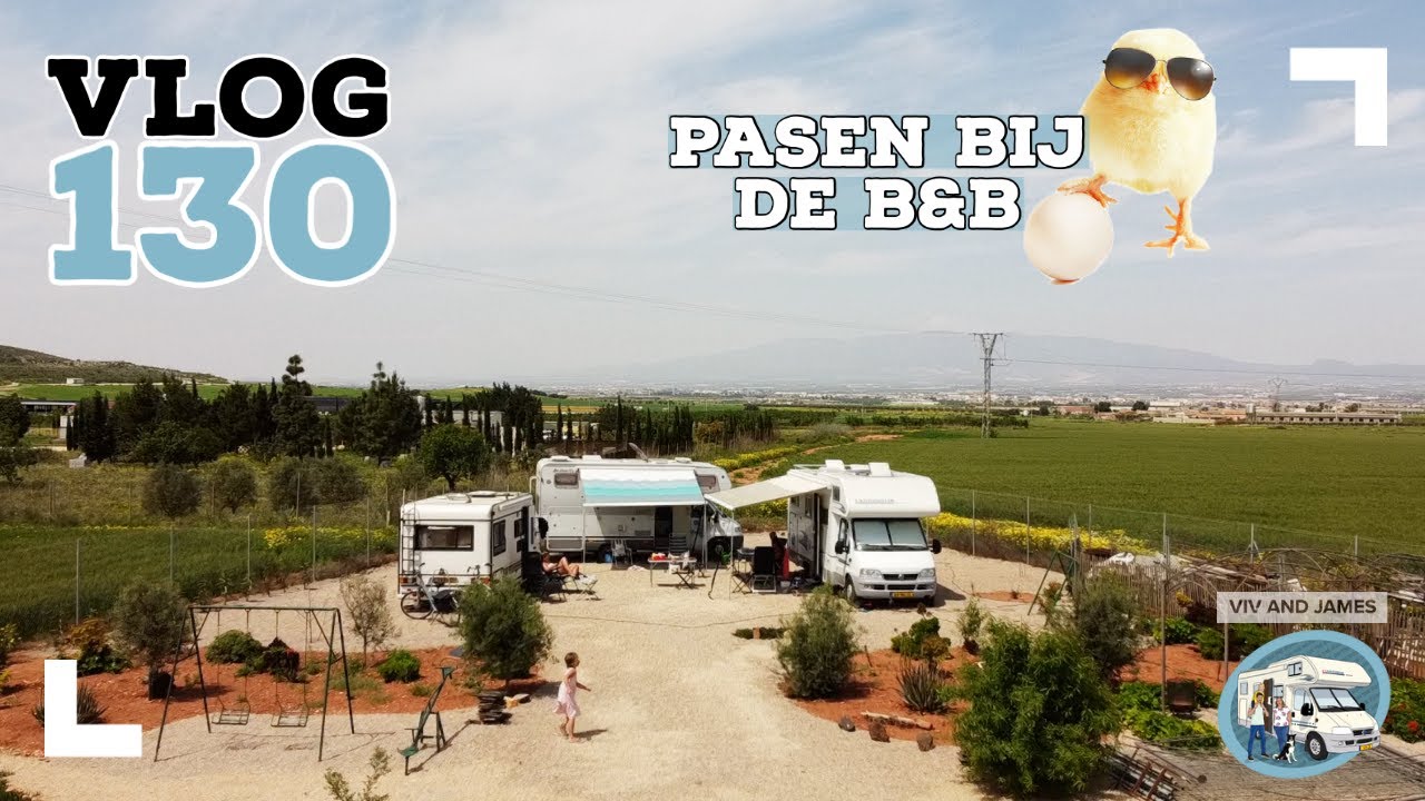 VLOG #130 🐣Pasen bij de B&B met prachtig weer en heerlijk zwembad!💦 Daarna reizen in colonne🚐🚐🚐