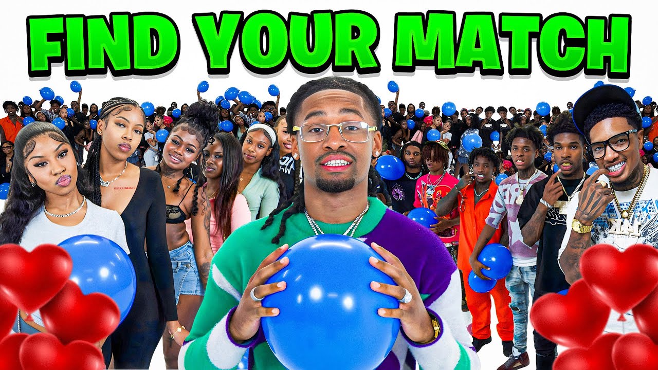 20 GIRLS VS 20 GUYS: POP THE BALLOON TO FIND YOUR MATCH!