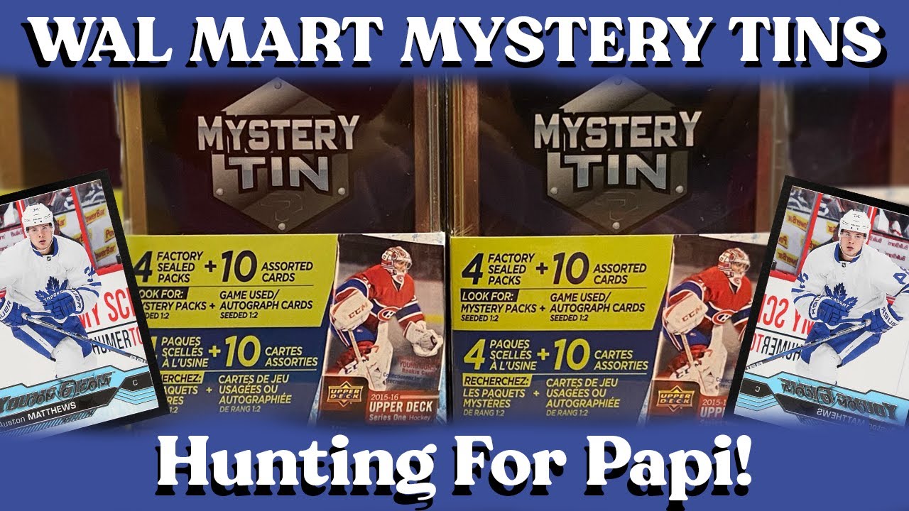 🏒 Opening 2 More Wal-Mart Mystery Tins l Giveaway Results l Trying to find Matthews and McDavid!