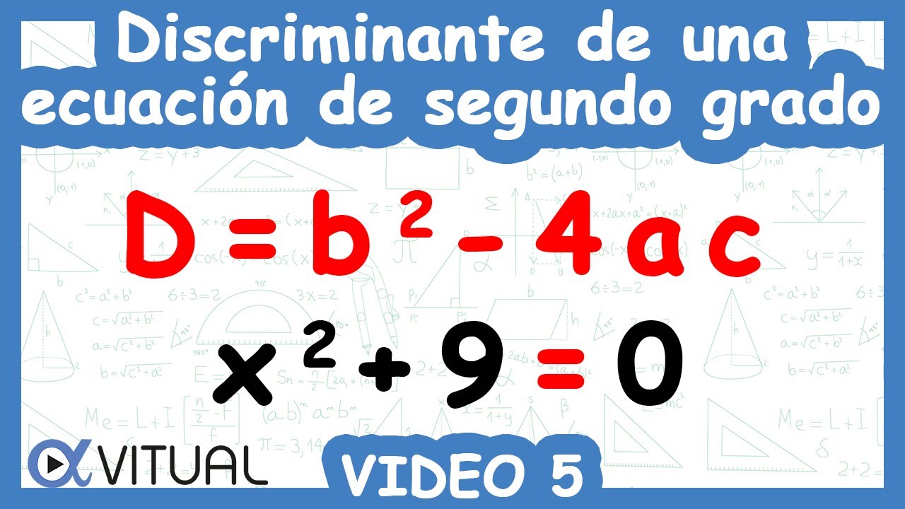 Discriminante de una Ecuación de Segundo Grado | Video 5 de 5