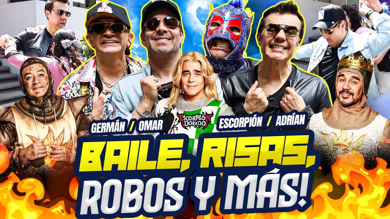 Omar Chaparro, Adrian Uribe y Germ&aacute;n Ortega con Escorpi&oacute;n #AlVolante Manifest&aacute;ndonos en Tv Azteca