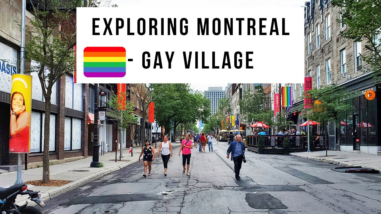 Virtual Tour of Gay Village on Sainte-Catherine Street East in Downtown Montreal, Canada #gayvillage