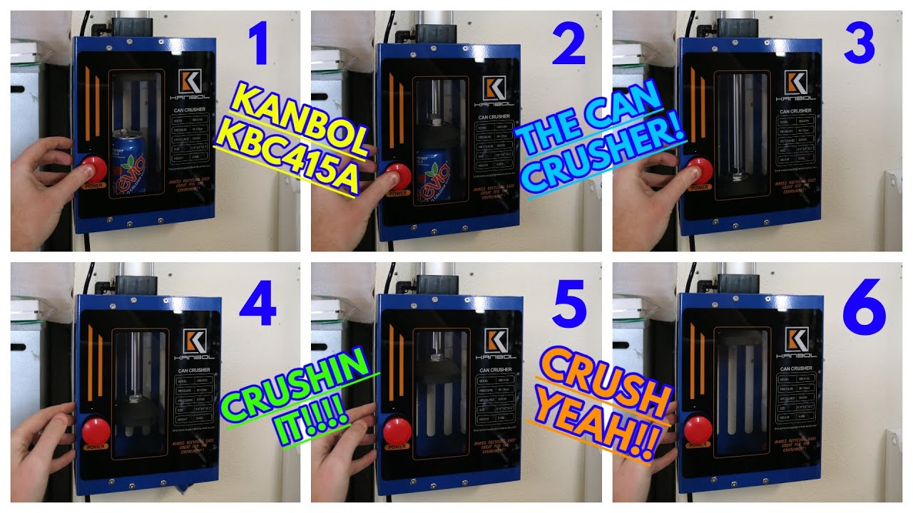 Kanbol KBC415A Pneumatic Can Crusher: The Best Way to Crush Canes Quickly