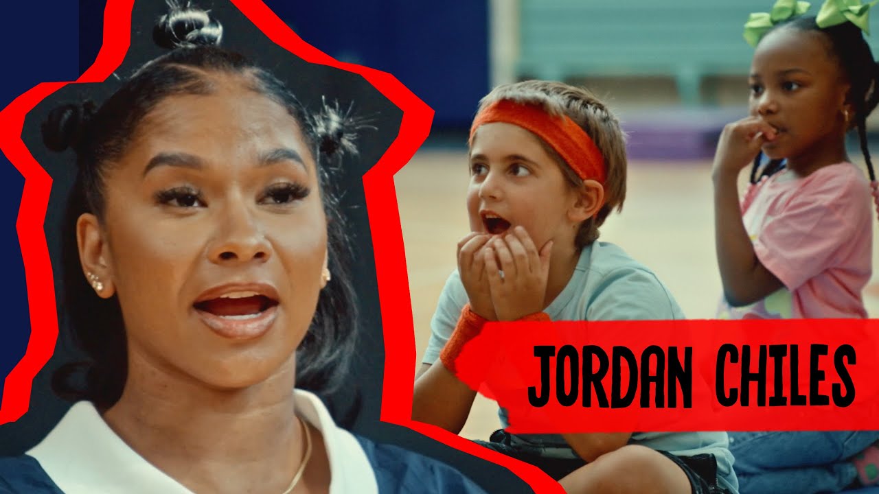 Olympic Gymnast Jordan Chiles Does Backflips with 1st Graders