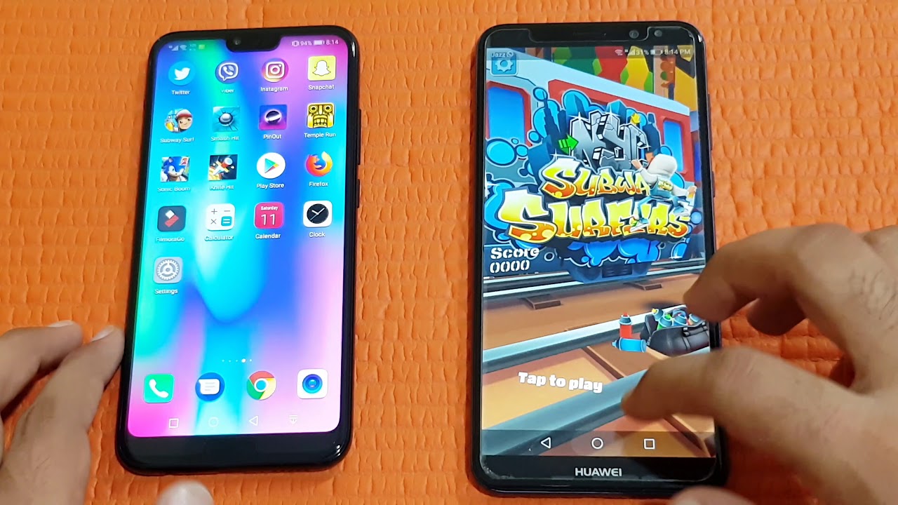 Honor 10 vs Huawei Mate 10 lite - Speed Test!! ( 4K )