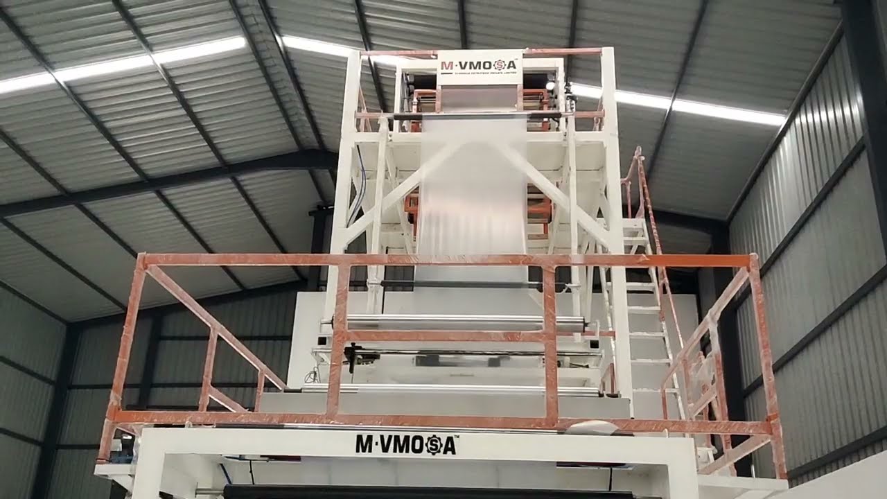 ABA BLOWN FILM M/c l LDPE PLASTIC SHRINK FILM MACHINE l Blown Film Machine for Shrink Film Product