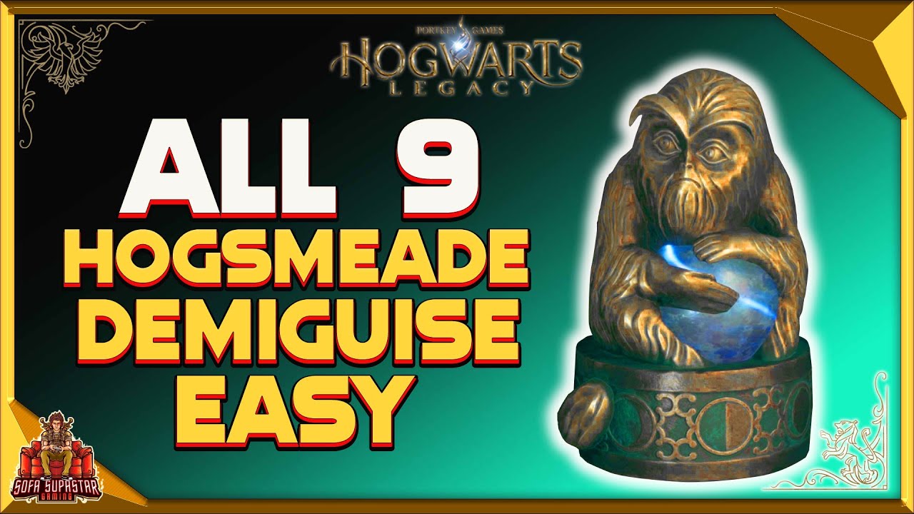 Hogwarts Legacy all 9 Demiguise Statues In Hogsmeade locations Best Easy To Follow Guide