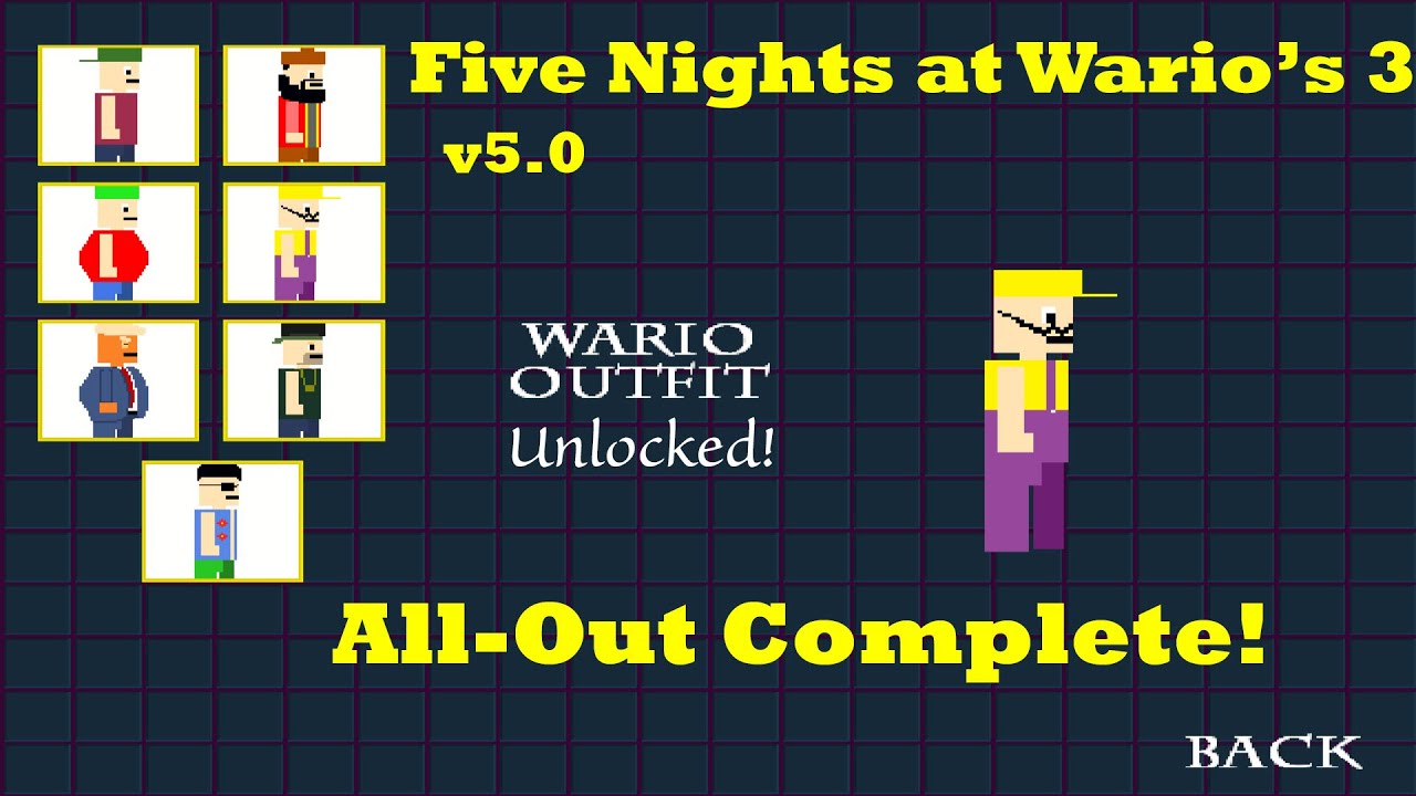 Five Nights at Wario's 3 (v5.0) | All-Out Mode Complete!