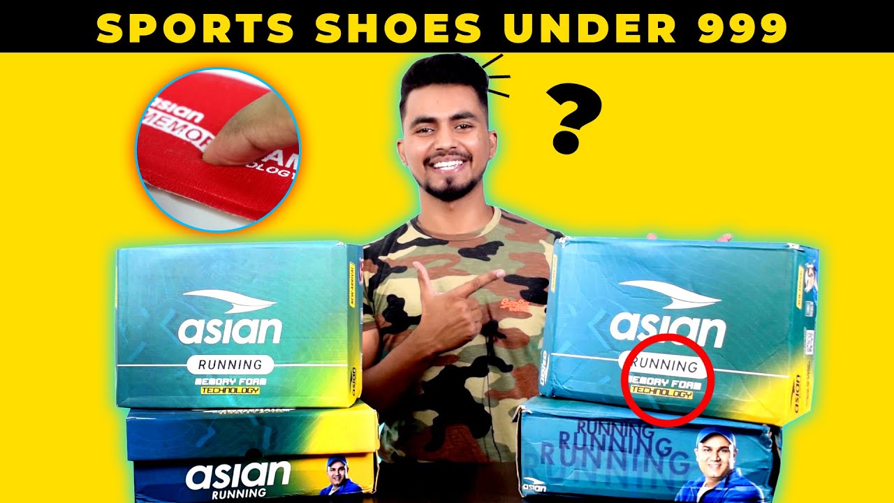 🔥UNBOXING: TOP 4 BUDGET ASIAN SPORTS SHOES FOR MEN UNDER 1000 | AMAZON Haul Review 2022