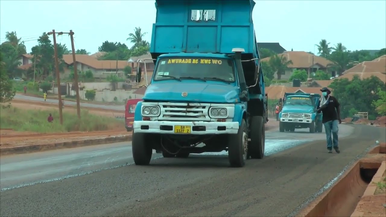 KOTOKROM YAWHIMA ROAD SEALING WORK STARTS