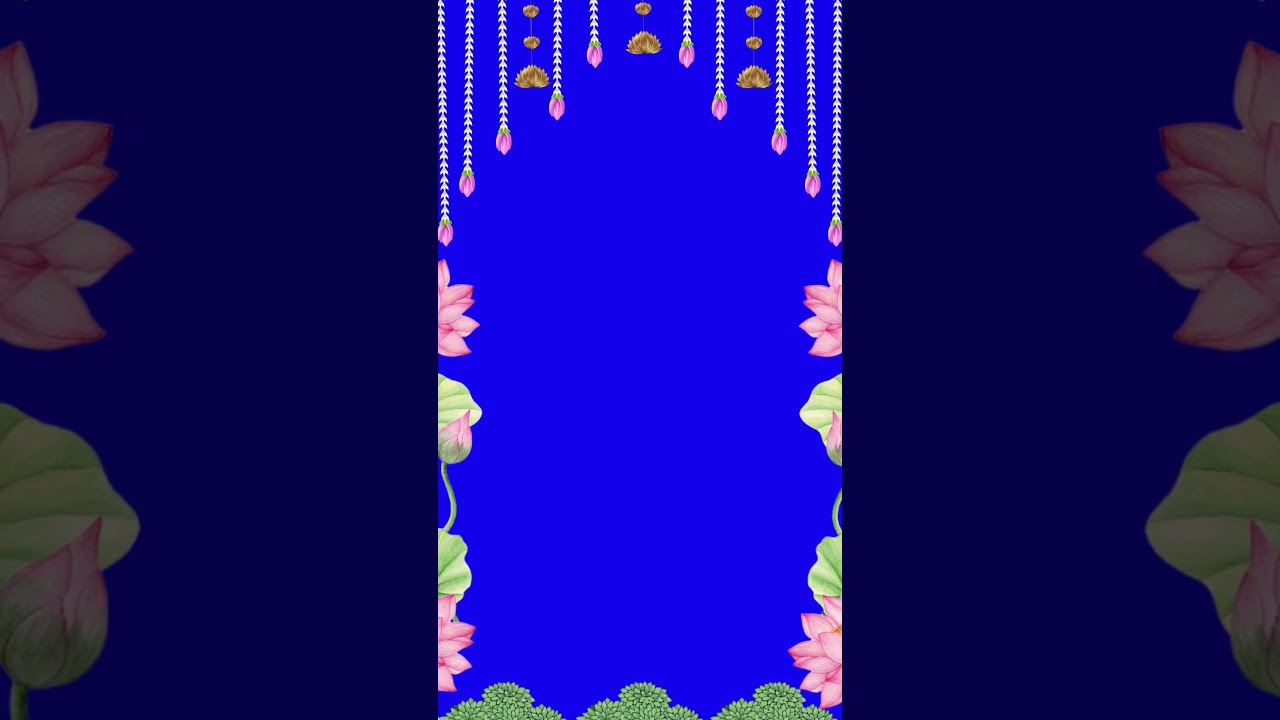 🎥 Wedding Flowers Blue Screen | Elegant Floral Overlay for Video Editing 🌸💍