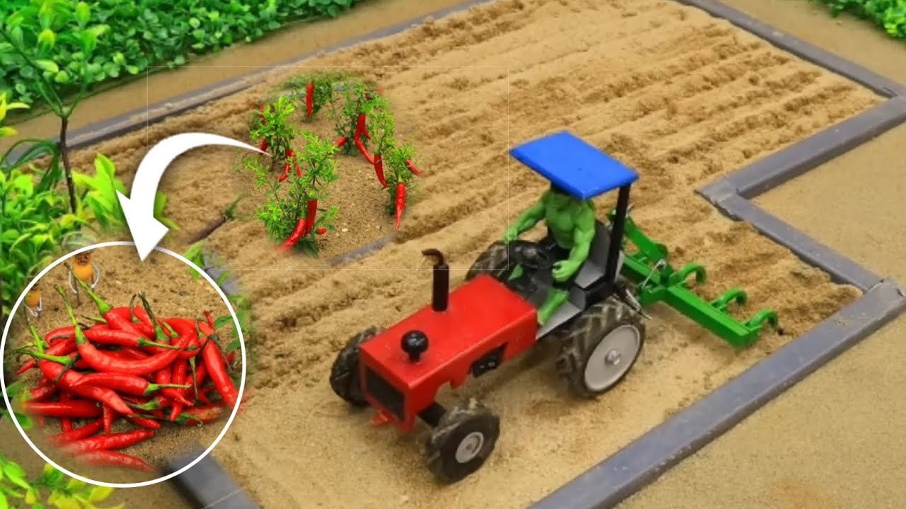 Mini Tractor Cultivator Build | DIY Farming Tool for Chili Crop | Smart Agriculture Idea