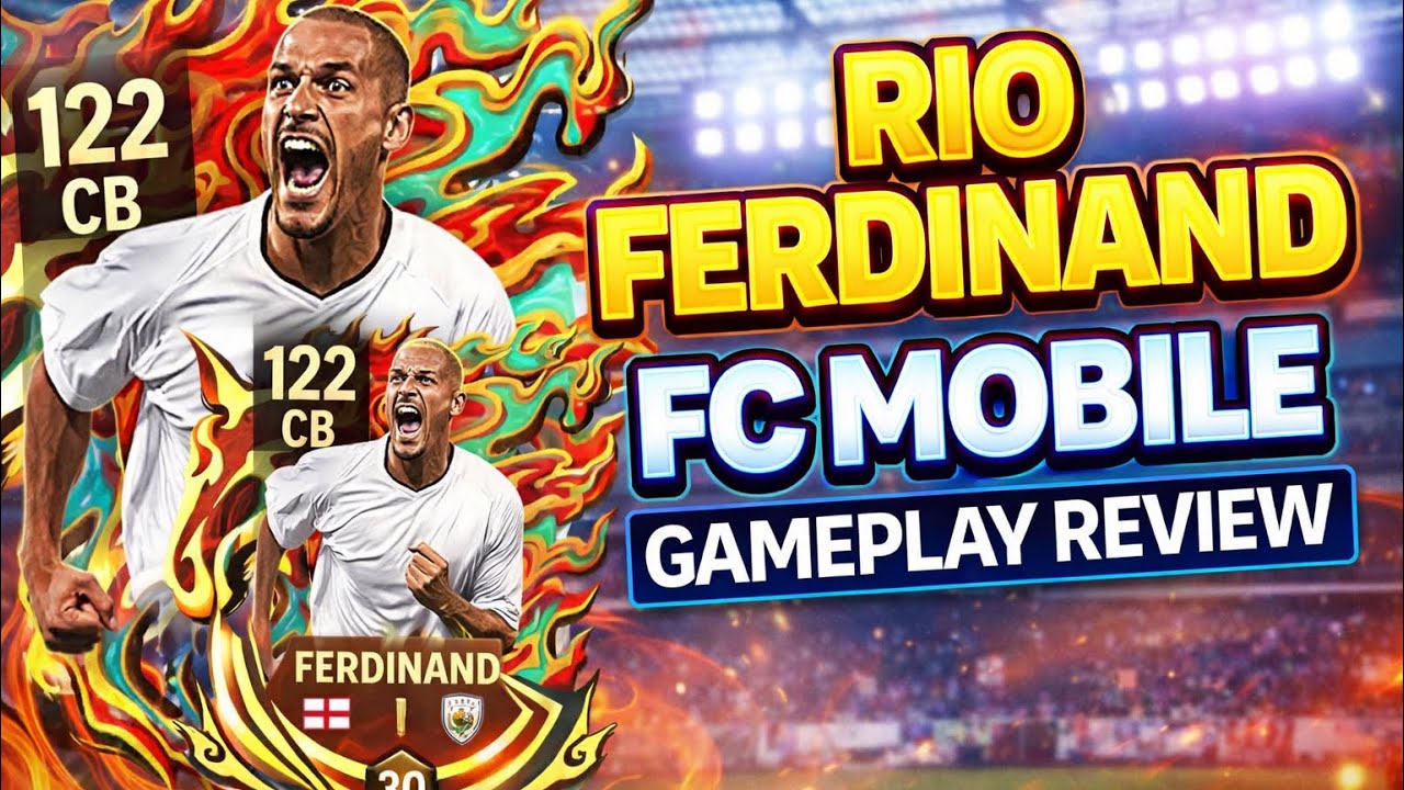 ПОТРЯСАЮЩИЙ ОБЗОР ГЕЙМПЛЕЯ С РЕЙТИНГОМ 122 ОТ CB (РИО ФЕРДИНАНД) В FC MOBILE