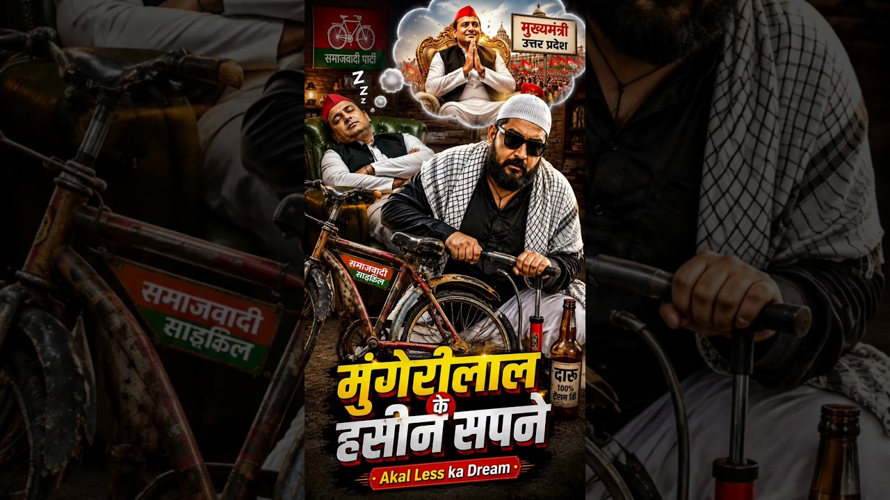 मुंगेरीलाल के हसीन सपने | Akal Less ka Dream | #youtubeshorts #short #shortvideo #funny #comedy #fun