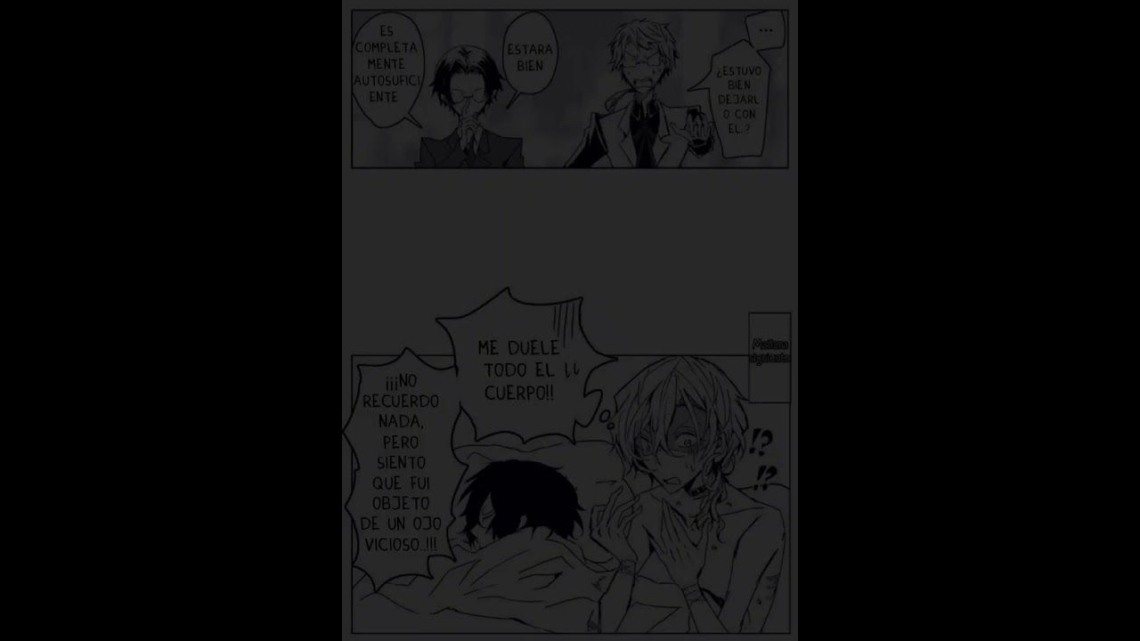 BSD cómic: La borrachera de chuuya fandub español (leer descripción) #bsd #anime #doblaje