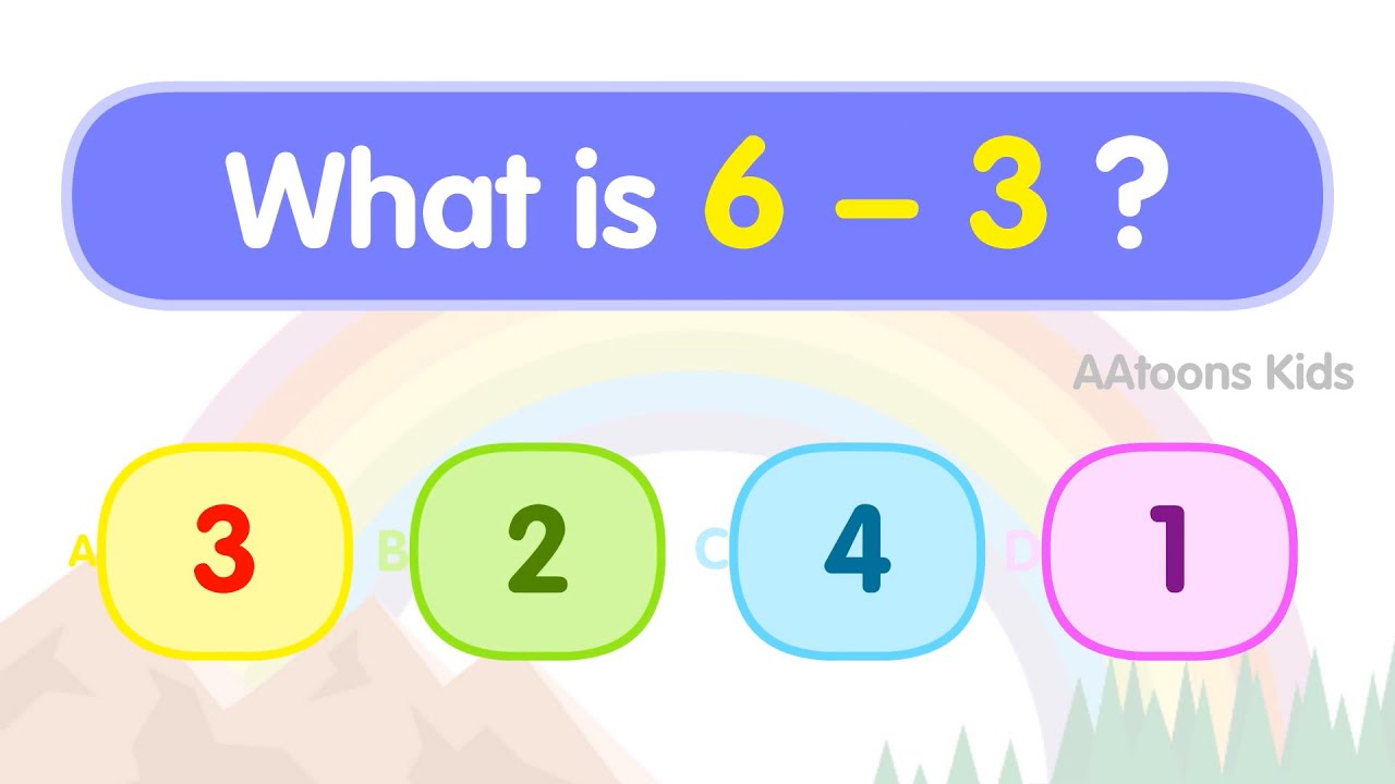 Math Subtraction Quiz for Kids | Mathematics Quiz | Mental Math's Quiz | Quiz Time