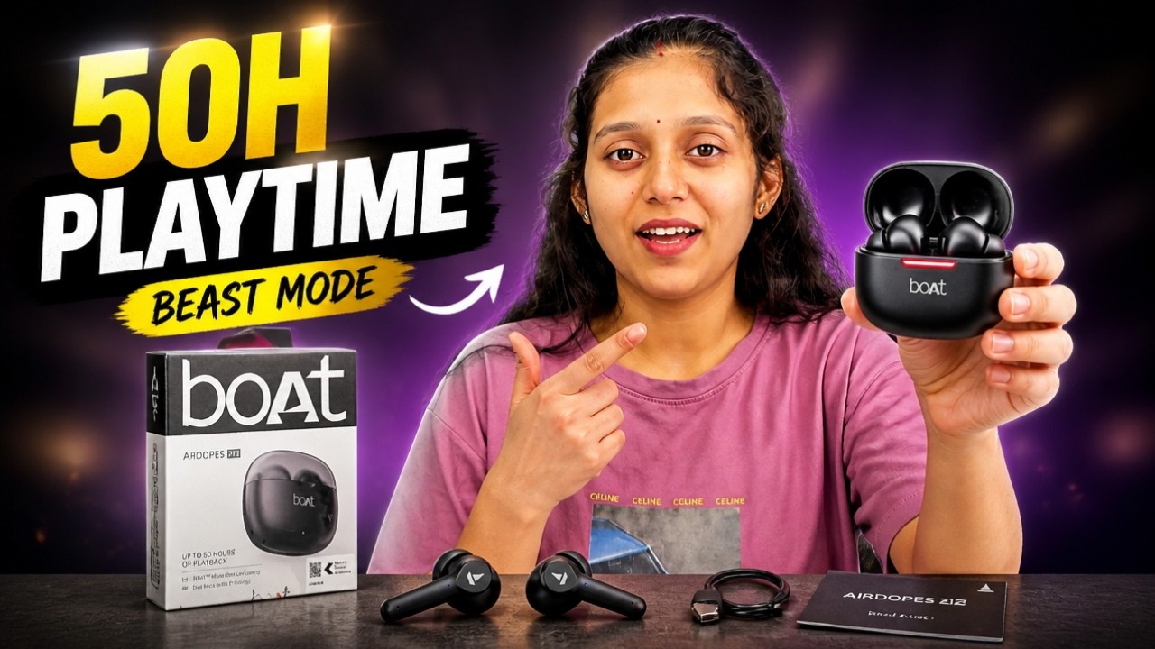 boAt Airdopes 212 Bluetooth Earbuds Unboxing 🎧 Full Review | 50 Hours Battery Backup