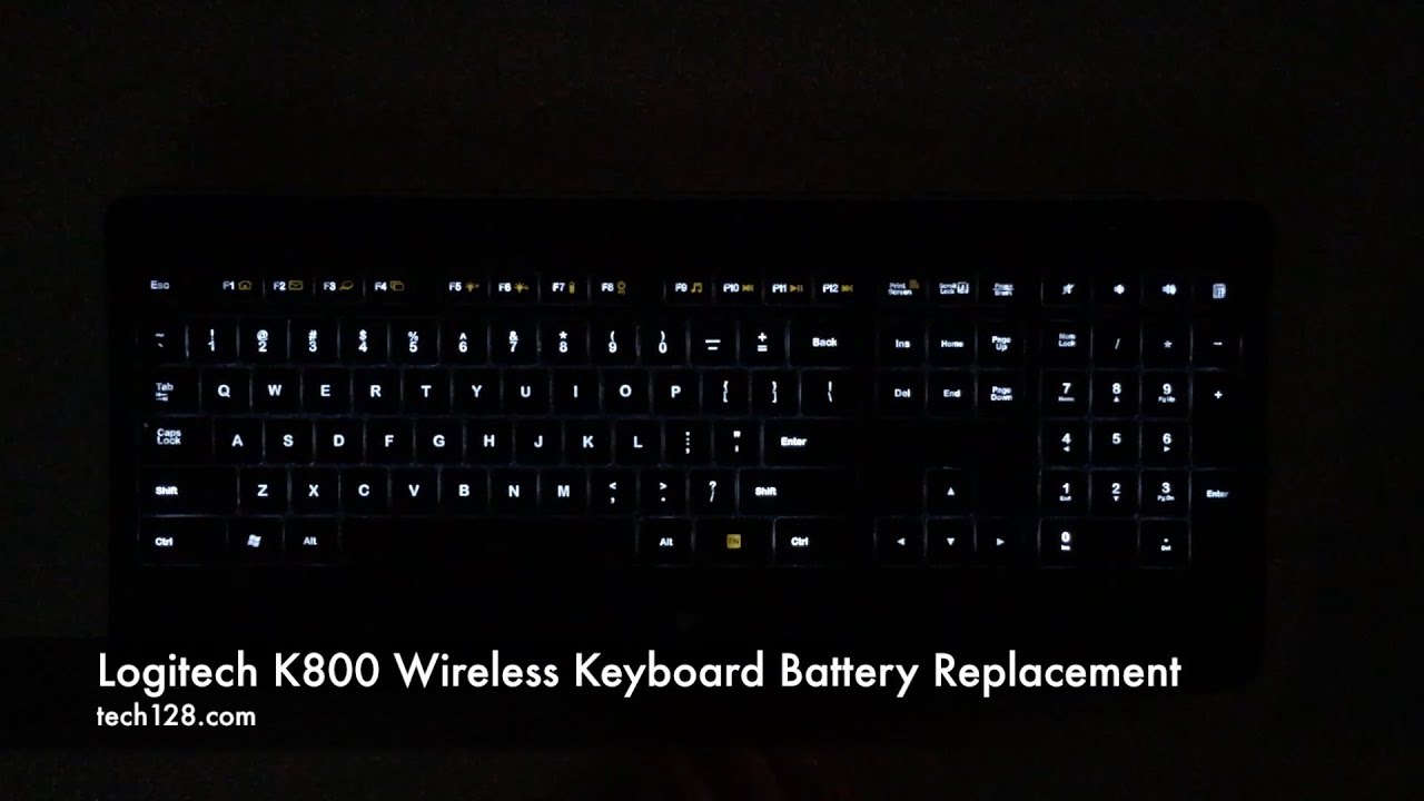 Logitech K800 Wireless Keyboard Battery Replacement