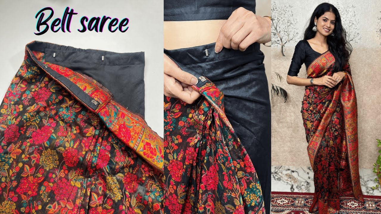 Belt Wali Saree Kaise Banaye/Ready To Wear Saree/One Minute Saree