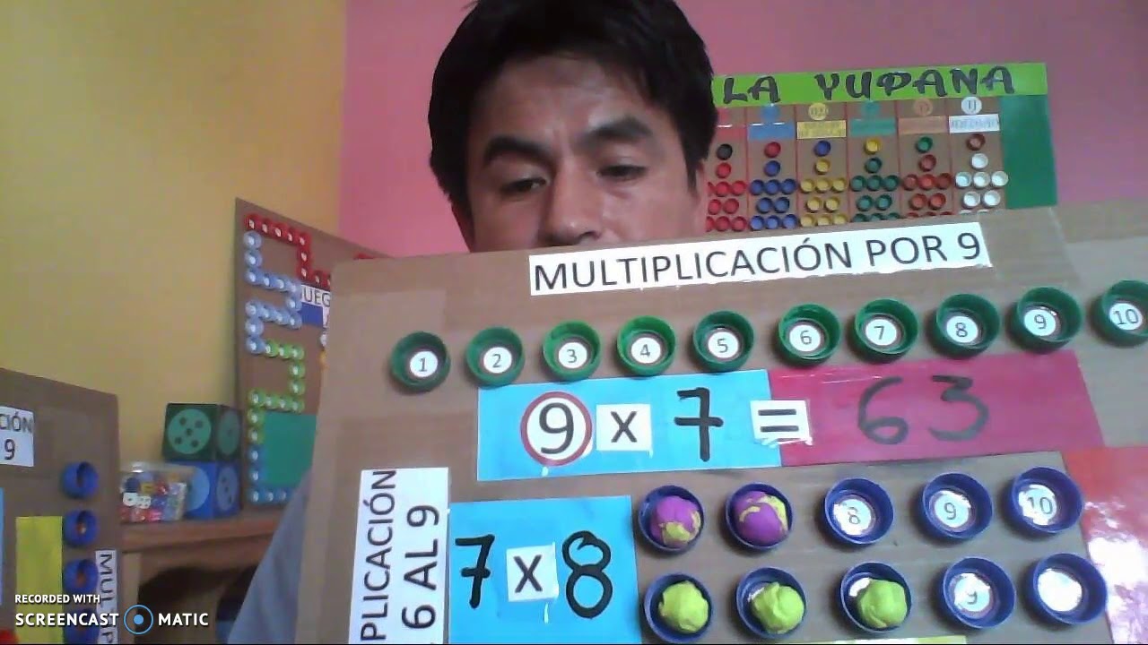 LA MULTIPLICACIÓN CON LAS TAPITAS   !!