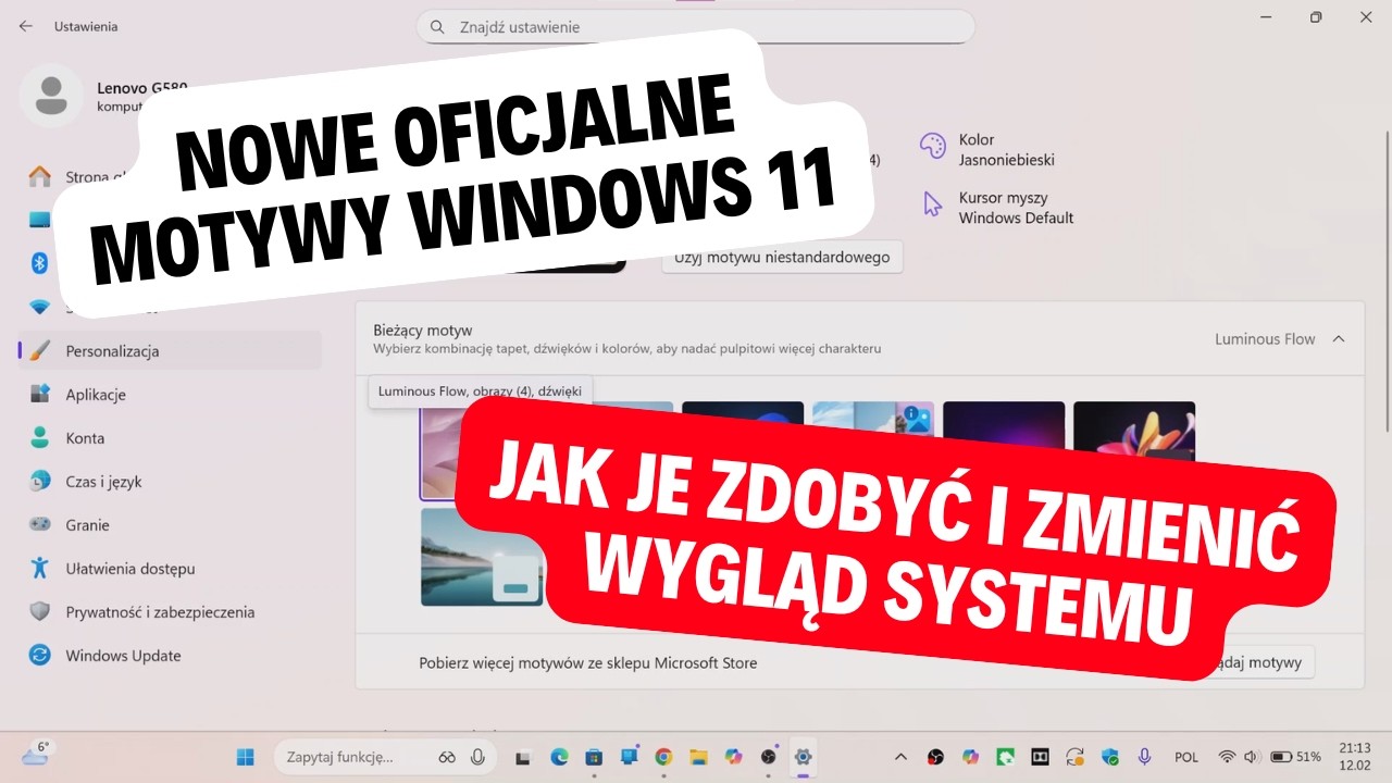 Nowe oficjalne motywy Windows 11 &ndash; jak je zdobyć i zmienić wygląd systemu
