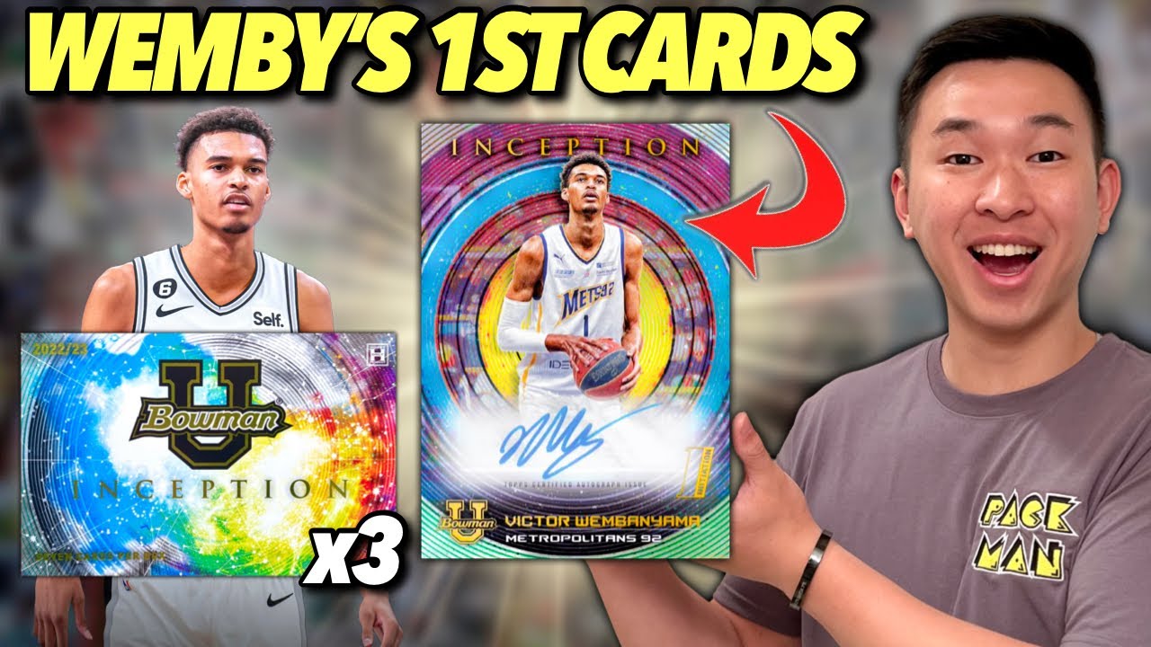 Первые коллекционные карточки Виктора Вембаньямы (бум!)! Распаковка Topps Bowman University Incep...