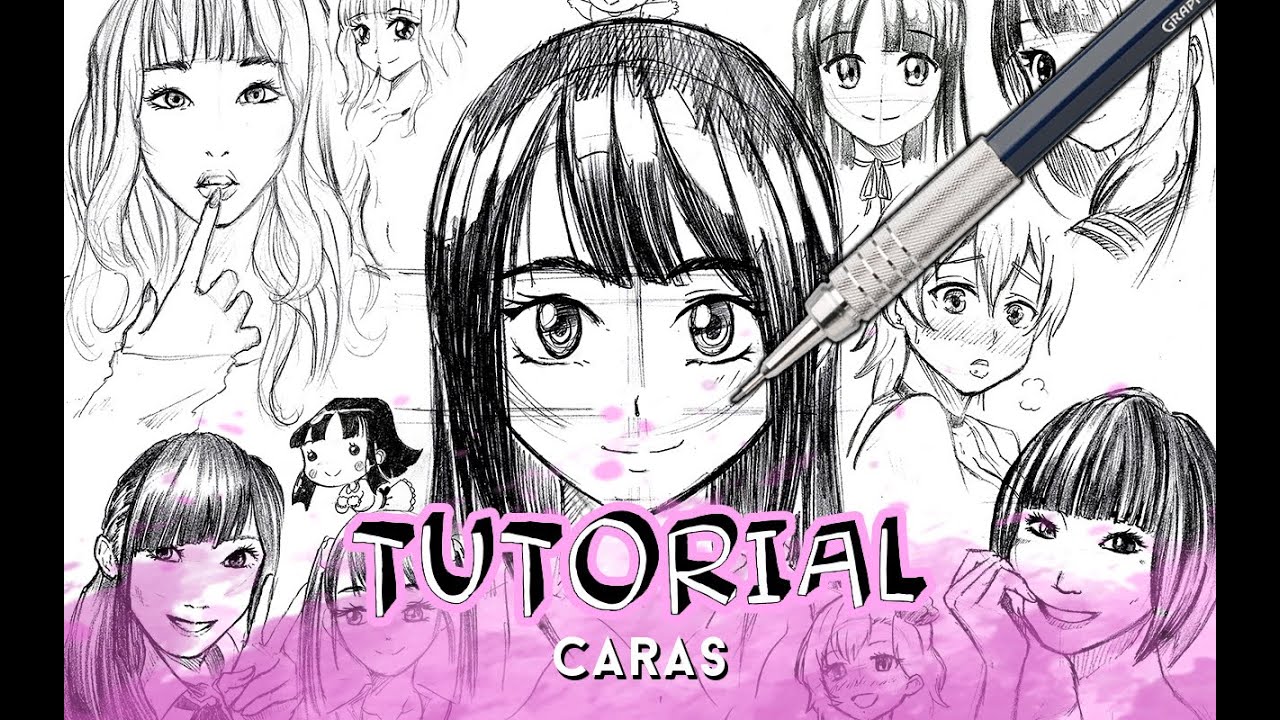 COMO DIBUJAR CARAS ANIME /MANGA PASO A PASO (MUJER) | Why So Gurin