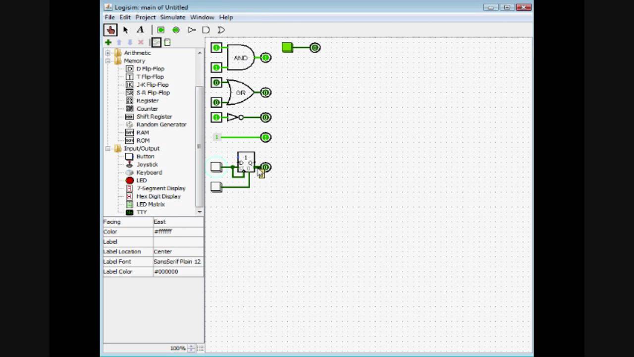 Logisim Tutorial - Part 1: Basic Components