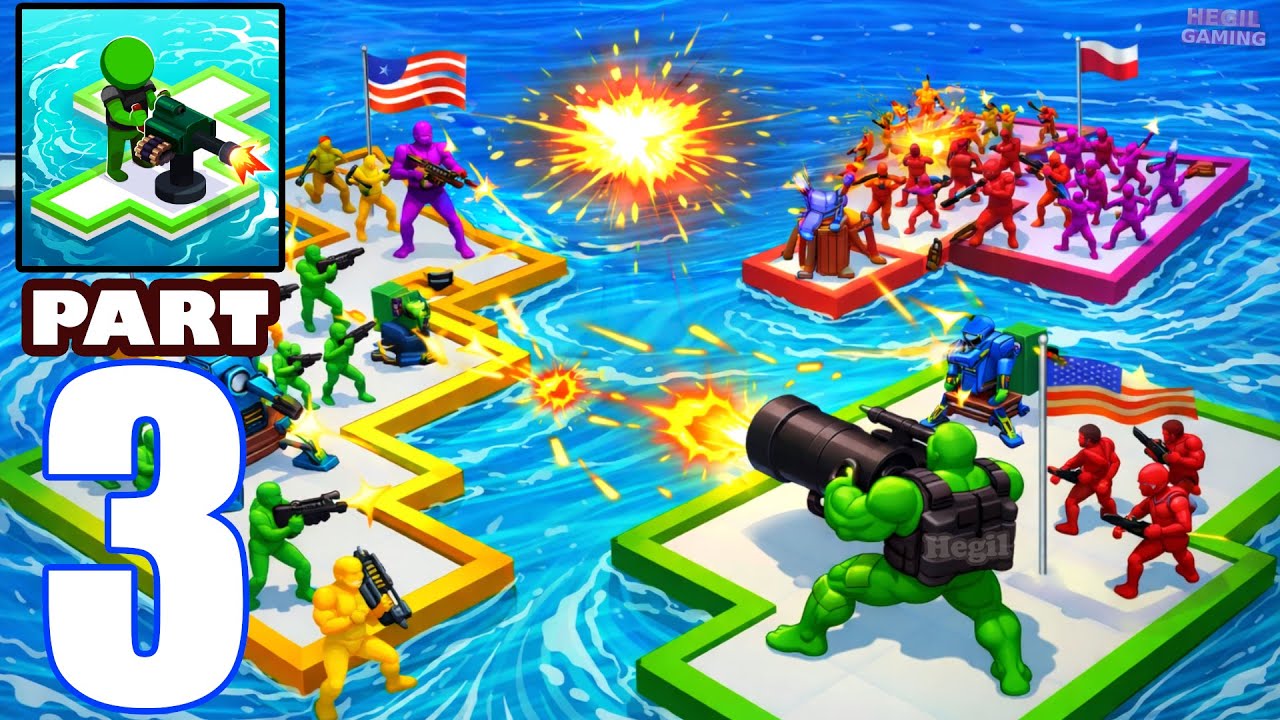 War of Rafts: Crazy Sea Battle – Gameplay Walkthrough Part 3 | Massive Sea Clash