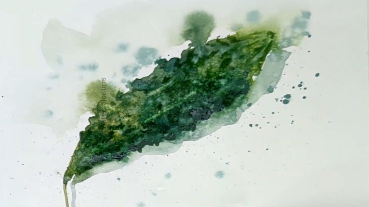 Painting Bumpy Textures: Loose Watercolour Bitter Gourd Still Life Tutorial | Watercolor Tips 
